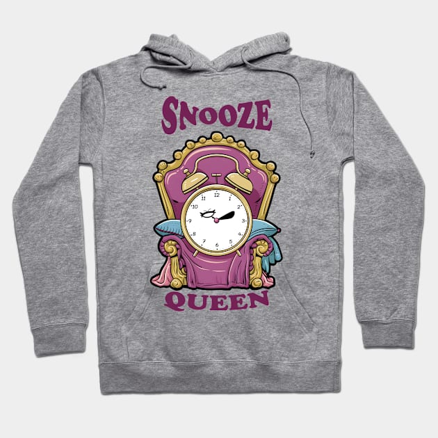 Snooze Queen Hoodie by TeTreasures